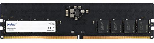 Оперативная память для компьютера 8Gb (1x8Gb) PC5-38400 4800MHz DDR5 DIMM CL40 Netac Basic NTBSD5P48SP-08