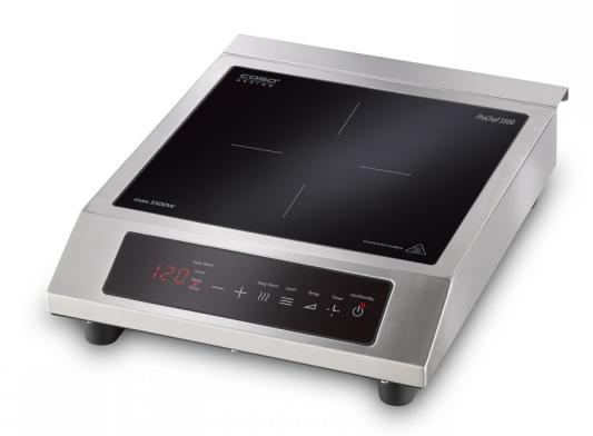 Индукционная электроплитка CASO Pro Chef 3500 серебристый чёрный