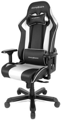 Кресло для геймеров DXRacer King чёрный белый