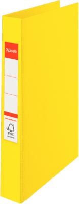 Папка на 4-х кольцах Esselte Standard 14458 A4 картон/ПВХ кор.35мм желтый вмест.190лист.