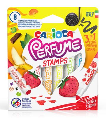 Фломастеры Carioca Perfume Stamps 42988 8цв. блистер картонный 