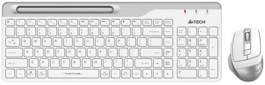 Клавиатура + мышь A4Tech Fstyler FB2535C клав:белый/серый мышь:белый/серый USB беспроводная Bluetooth/Радио slim