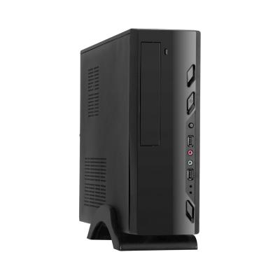 Корпус Desktop ExeGate MI-208-M350 (mini-ITX/mATX, БП M350 с вент. 8см, 2*USB, аудио, черный)