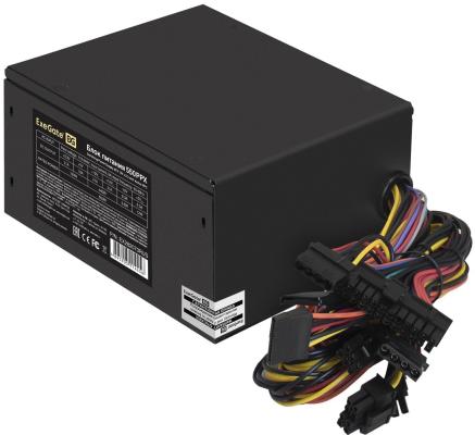 Блок питания 550W ExeGate 550PPX (ATX, APFC, SC, КПД 80% (80 PLUS), 14cm fan, 24pin, (4+4)pin, PCIe, 5xSATA, 4xIDE, FDD, кабель 220V с защитой от выдергивания, black, RTL)