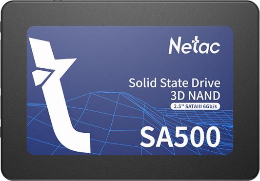 Твердотельный накопитель SSD 2.5" 1 Tb Netac SA500 Read 530Mb/s Write 475Mb/s 3D NAND TLC NT01SA500-1T0-S3X