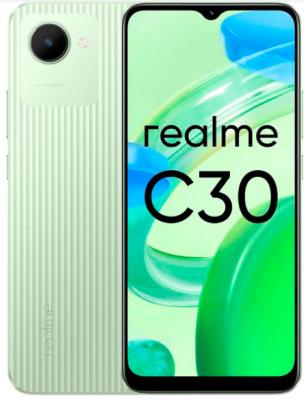 Смартфон Realme C30 32Gb 2Gb зеленый моноблок 3G 4G 6.5 720x1600 Android 11 8Mpix 802.11 b/g/n GPS GSM900/1800 GSM1900 TouchSc