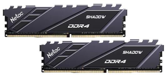 Оперативная память для компьютера 16Gb (2x8Gb) PC4-28800 3600MHz DDR4 DIMM CL18 Netac Shadow NTSDD4P36DP-16E