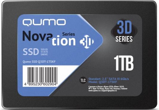 Твердотельный накопитель SSD 2.5" 1 Tb QUMO QM Novation Read 530Mb/s Write 450Mb/s 3D NAND TLC Q3DT-1TSKF