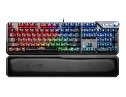 Клавиатура MSI VIGOR GK71 SONIC механическая серый/черный USB for gamer LED