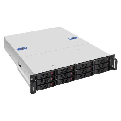 Серверный корпус ExeGate Pro 2U550-HS12 <RM 19", высота 2U, глубина 550, БП 1U-900ADS, 12xHotSwap, USB>