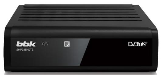 Ресивер DVB-T2 BBK SMP025HDT2 черный (уценка, из ремонта)