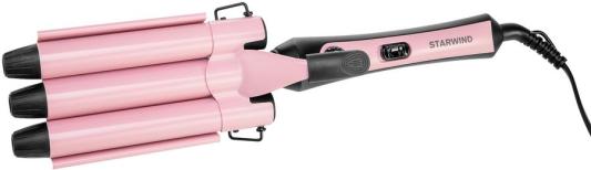 Щипцы StarWind SHC7015 чёрный розовый