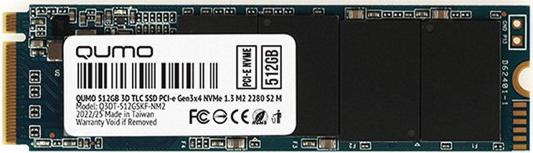 Твердотельный накопитель SSD M.2 512 Gb QUMO Q3DT-512GSKF-NM2 Read 2500Mb/s Write 1900Mb/s 3D NAND