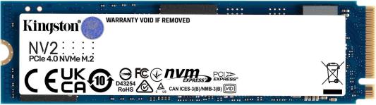 Твердотельный накопитель SSD M.2 1 Tb Kingston NV2 Read 3500Mb/s Write 2100Mb/s 3D NAND TLC