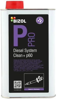 8006 BIZOL Профессиональный очиститель дизельных систем Pro Diesel System Clean+ p60 (1л)