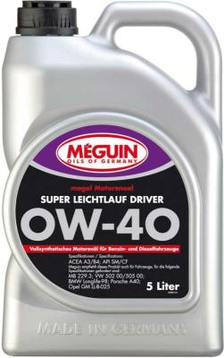 Cинтетическое моторное масло Meguin Megol Motorenoel Super Leichtlauf Driver 0W40 5 л