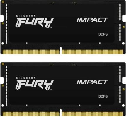 Оперативная память для ноутбука 32Gb (2x16Gb) PC5-38400 4800MHz DDR5 SO-DIMM CL38 Kingston Fury Impact KF548S38IBK2-32