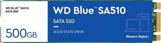 Твердотельный накопитель SSD M.2 500 Gb Western Digital Blue SA510 Read 560Mb/s Write 510Mb/s 3D NAND TLC