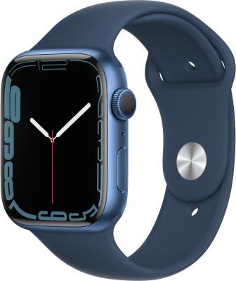 Смарт-часы Apple Watch Series 7 A2474 45мм OLED LTPO синий (MKN83LL/A)