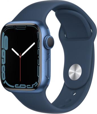 Смарт-часы Apple Watch Series 7 A2473 41мм OLED LTPO синий (MKN13LL/A)