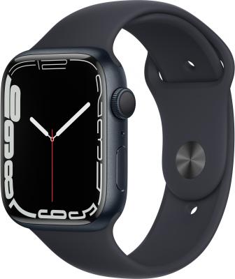 Смарт-часы Apple Watch Series 7 A2474 45мм OLED LTPO темная ночь (MKN53LL/A)