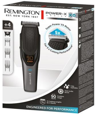 Машинка для стрижки волос Remington POWER X SERIES X6 серый чёрный