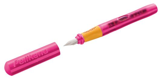 Ручка перьев. Pelikan School Pelikano Junior (PL970970) розовый L сталь нержавеющая для левшей карт.уп.