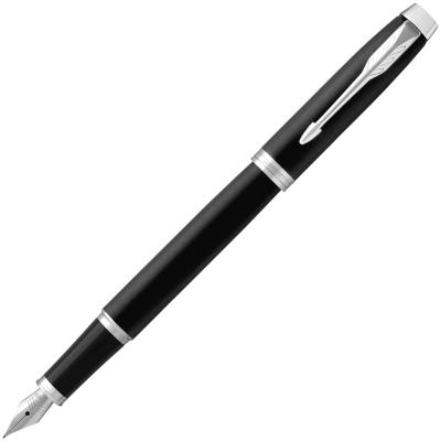 Ручка перьев. Parker IM Essential F319 (CW2143637) Matte Black CT F сталь нержавеющая подар.кор. стреловидный пиш. наконечник кругл. 1 ручка/Подарочный футляр