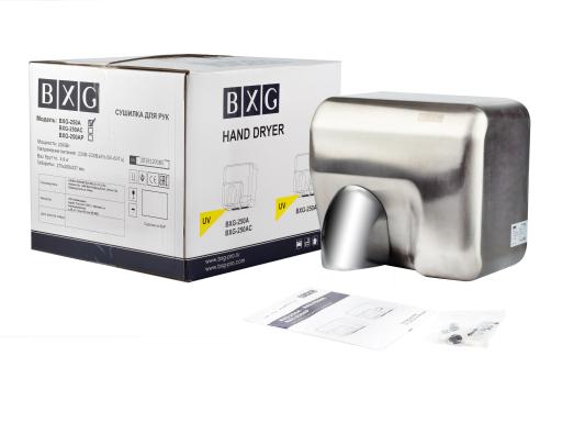 Сушилка для рук BXG-250A, 2300 Вт, ультрафиолет, нержавеющая сталь, хром
