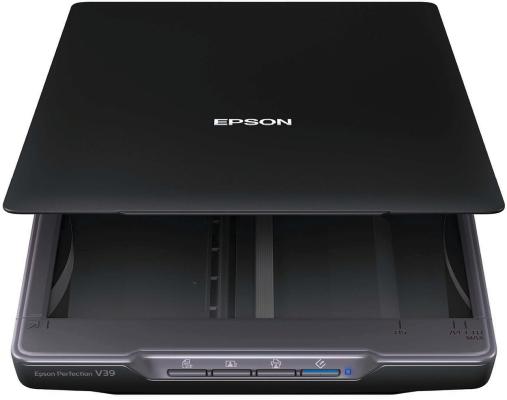 Сканер планшетный Epson Perfection V39 (B11B232201/401/502) A4 черный