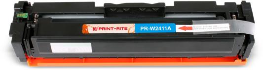 Картридж Print-Rite PR-W2411A для Color LaserJet Pro M155/MFP M182nw/M183fw 850стр Голубой