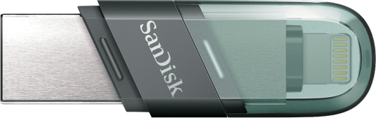 Флеш накопитель 64GB SanDisk iXpand Flip USB3.1/Lightning Mint Green