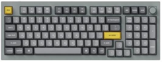 Клавиатура проводная Keychron Q5-N2 USB серый