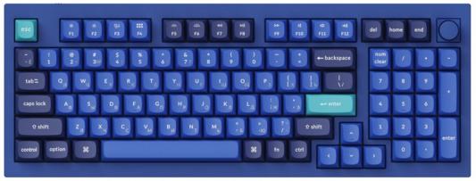 Клавиатура проводная Keychron Q5-O3, USB синий