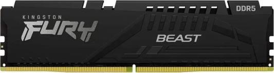 Оперативная память для компьютера 16Gb (1x16Gb) PC5-44800 5600MHz DDR5 DIMM CL36 Kingston Fury Beast KF556C36BBE-16