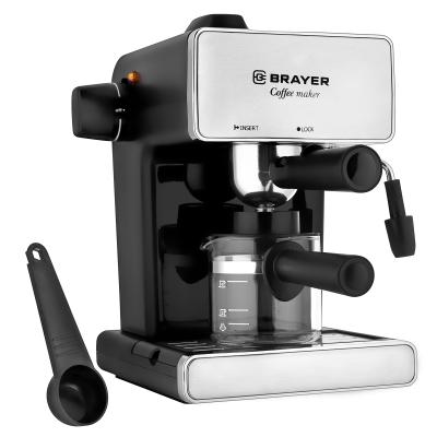 Кофеварка Brayer BR1103 черный/серебристый