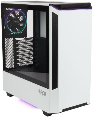 Корпус Hiper PW81 белый без БП ATX 3x120mm 2xUSB2.0 2xUSB3.0 audio bott PSU