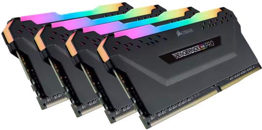Память оперативная/ Corsair DDR4, 3600MHz 32GB 4x8GB DIMM, Unbuffered, 18-22-22-42, XMP 2.0, VENGEANCE RGB PRO Heatspreader, RGB LED, 1.35V