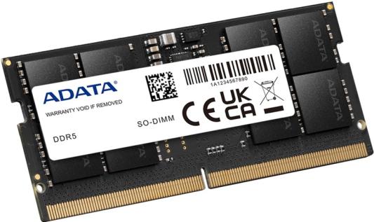 Оперативная память для ноутбука 32Gb (1x32Gb) PC4-38400 4800MHz DDR5 SO-DIMM Unbuffered CL40 ADATA Memory Module AD5S480032G-S