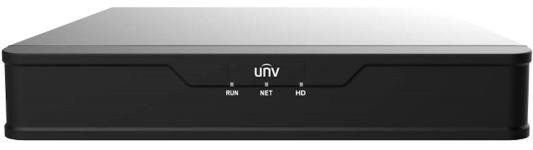 Uniview Видеорегистратор IP 16-ти канальный 4K; Входящий поток на запись до 64Мбит/с; Поддерживаемые форматы сжатия:  Ultra 265/H.265/H.264; Запись: разрешение до 4K; HDD: 1 SATA3 до 6Тб; декодировани