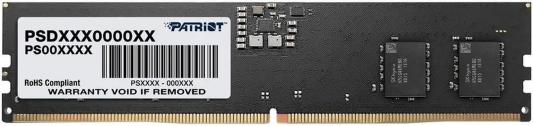 Оперативная память для компьютера 16Gb (1x16Gb) PC5-41600 5200MHz DDR5 DIMM Unbuffered CL42 Patriot Signature PSD516G520081