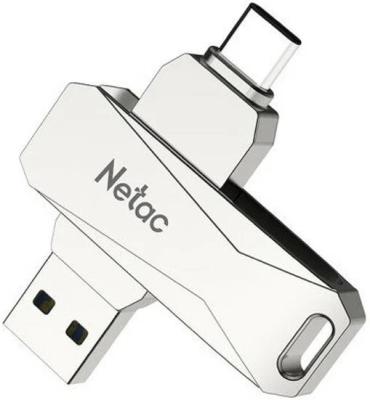 Флешка 256Gb Netac U782C USB 3.0 USB Type-C серебристый