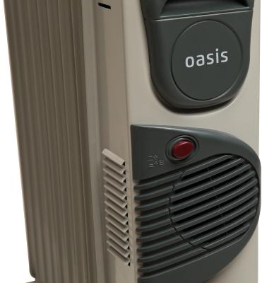 Масляный радиатор Oasis BВ-15Т 1900 Вт термостат колеса для перемещения серый