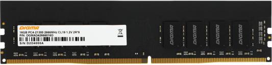 Оперативная память для компьютера 16Gb (1x16Gb) PC4-21300 2666MHz DDR4 DIMM CL19 Digma DGMAD42666016D DGMAD42666016D