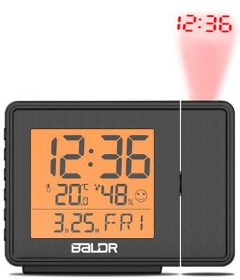 Часы проекционные BALDR B0367STHR чёрный