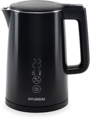 Чайник электрический Hyundai HYK-S5509 2200 Вт чёрный 1.5 л металл/пластик