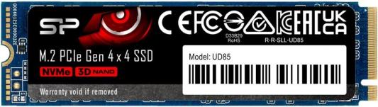 Твердотельный накопитель SSD M.2 1 Tb Silicon Power M-Series UD85 Read 3600Mb/s Write 2800Mb/s 3D NAND SP01KGBP44UD8505