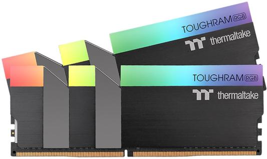 Оперативная память для компьютера 16Gb (2x8Gb) PC4-24000 3000MHz DDR4 DIMM CL16 Thermaltake TOUGHRAM RGB R009D408GX2-3000C16B