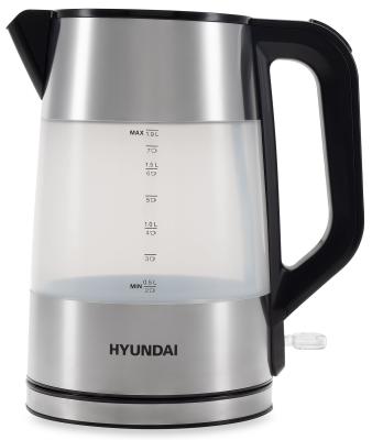 Чайник электрический Hyundai HYK-P4026 2200 Вт чёрный 1.9 л пластик