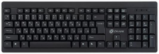 Клавиатура беспроводная Oklick 95KW USB черный
